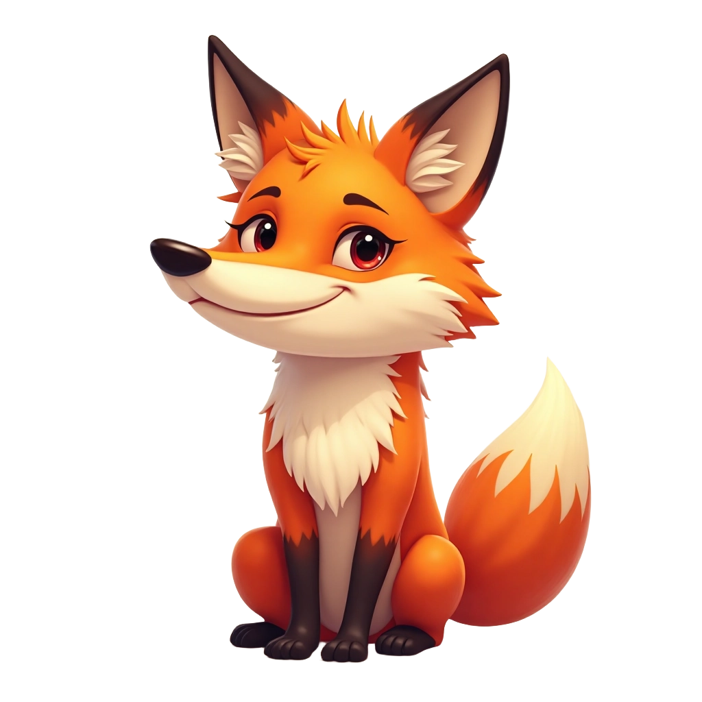 Adorable Cartoon Fox